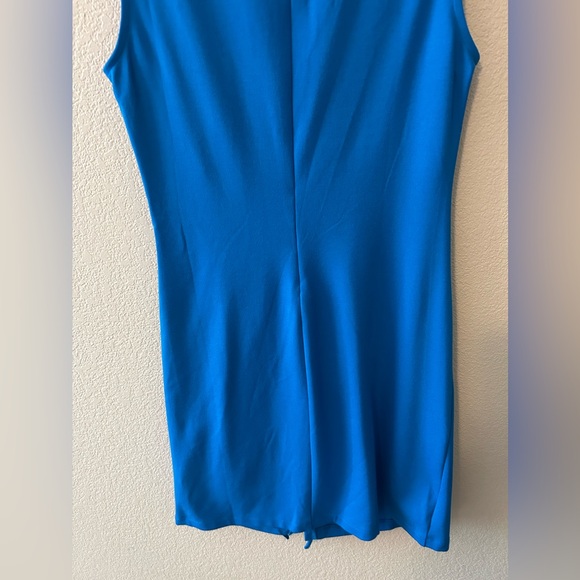 Halogen Cocktail Ruched Knee-Length Dress In Blue Size Small NWOT - Picture 6 of 8